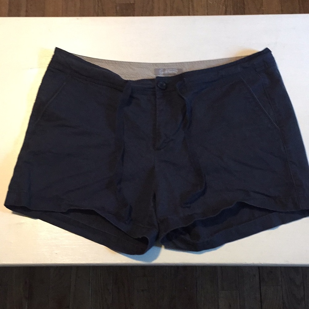 Navy Blue Cotton Shorts